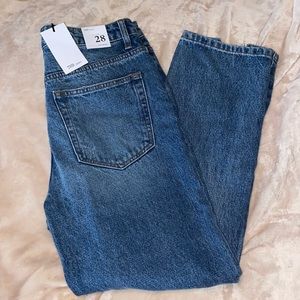 Vici Collection Mariah High Rise Crop Mom Jeans